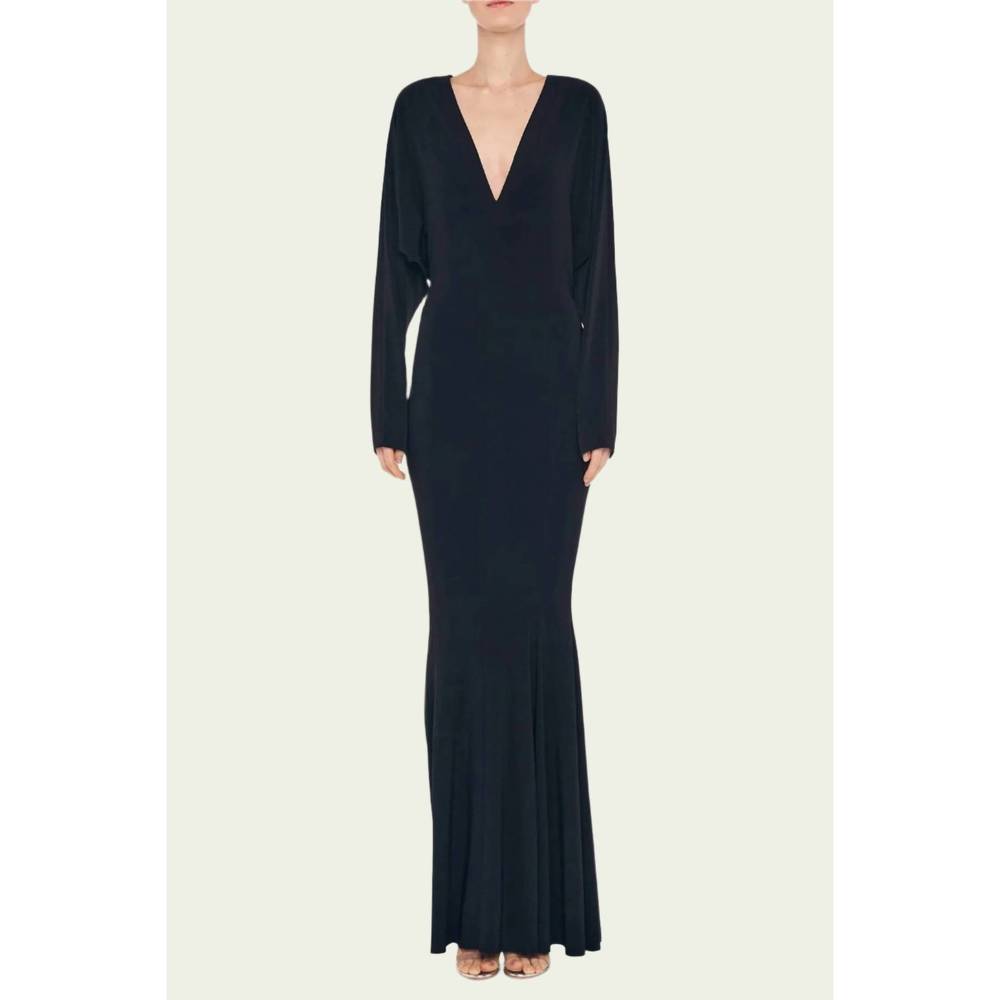 Norma Kamali Black Maxi Dress
